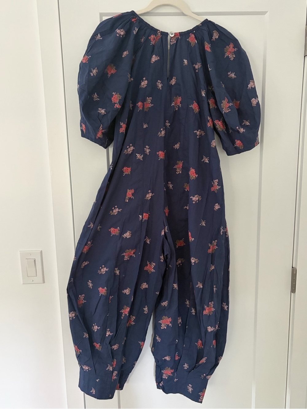 Free People Bop Around Navy/Floral Jumpsuit NWT - Picture 6 of 16